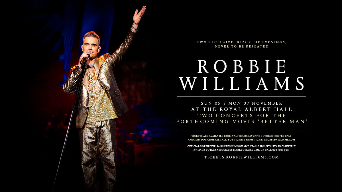 Robbie Williams at the Royal Albert Hall