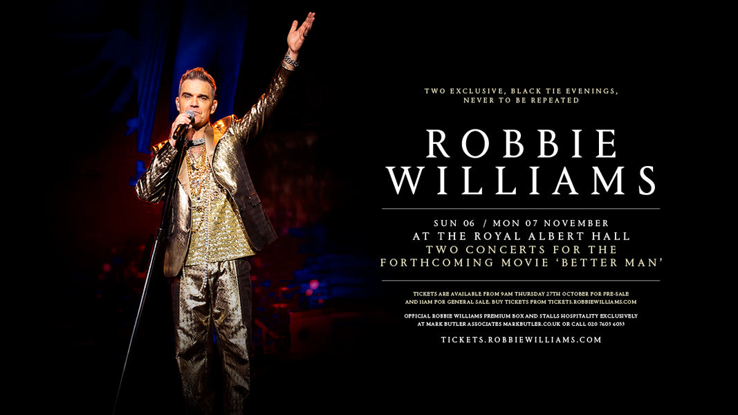 Robbie Williams at the Royal Albert Hall