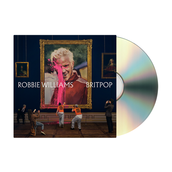 Front view of Robbie Williams BRITPOP Deluxe CD only available on RobbieWilliams.com