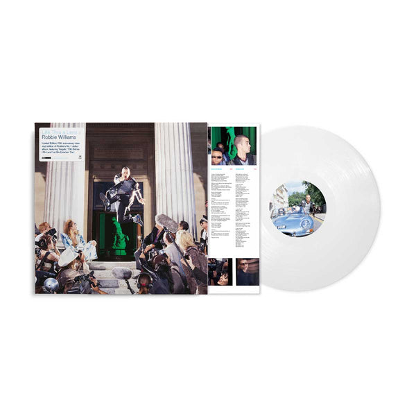 Life Thru A Lens (25th Anniversary Clear 12" Vinyl) only available on RobbieWilliams.com