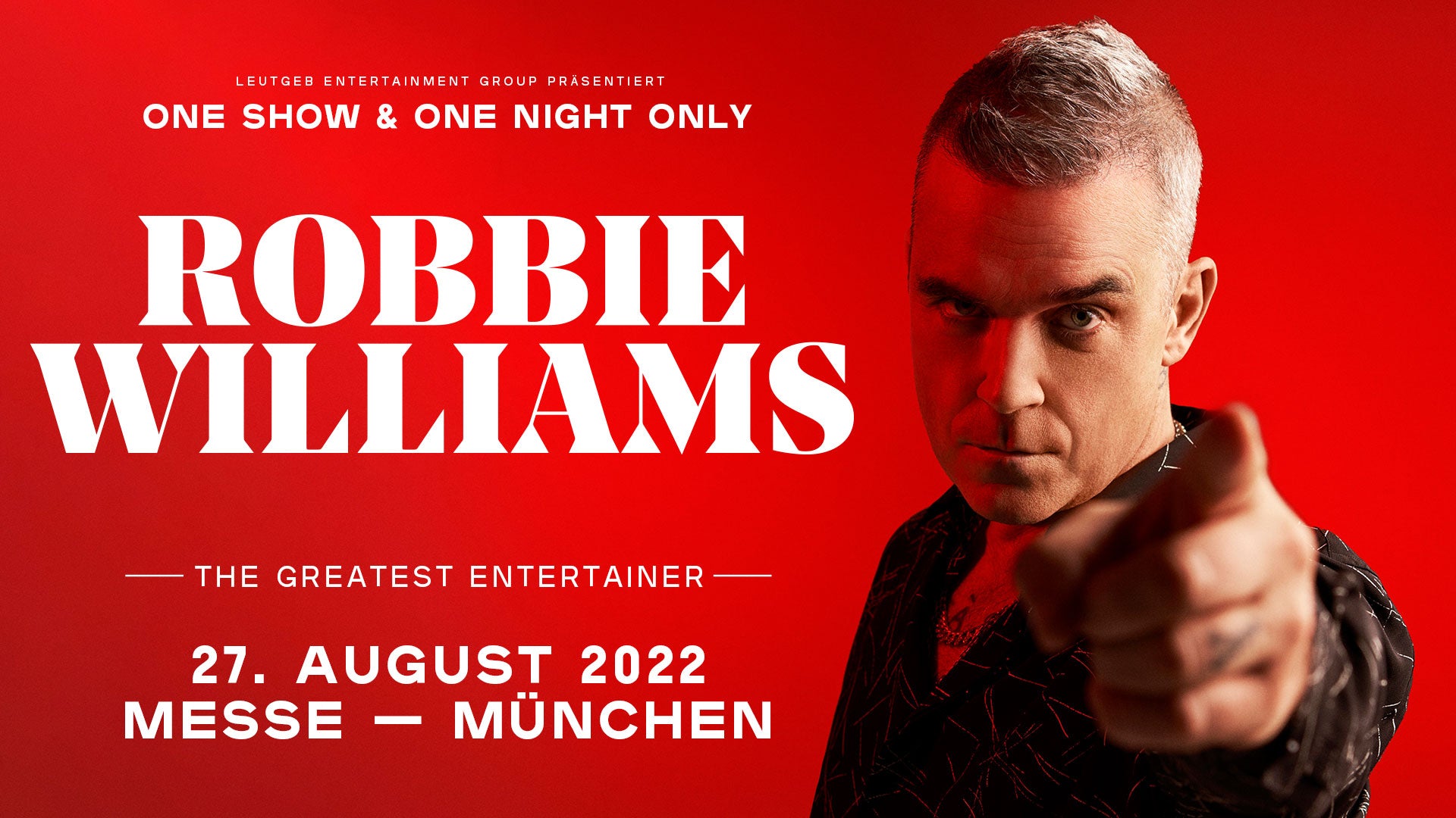 Robbie announces huge show in Munich - August 2022