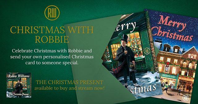 Robbie Williams Christmas Card