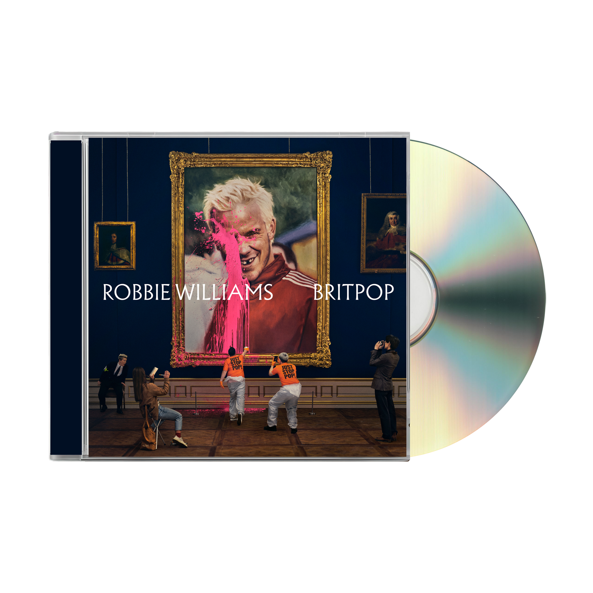 Front view of Robbie Williams - BRITPOP Standard CD