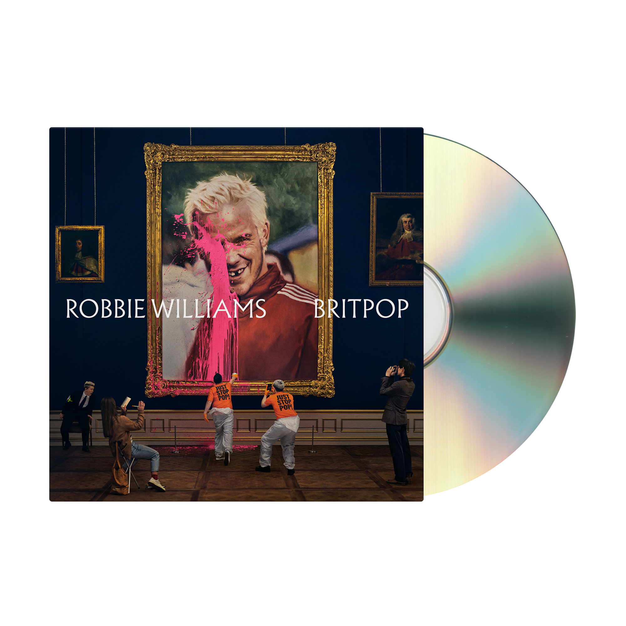 Front view of Robbie Williams BRITPOP Deluxe CD