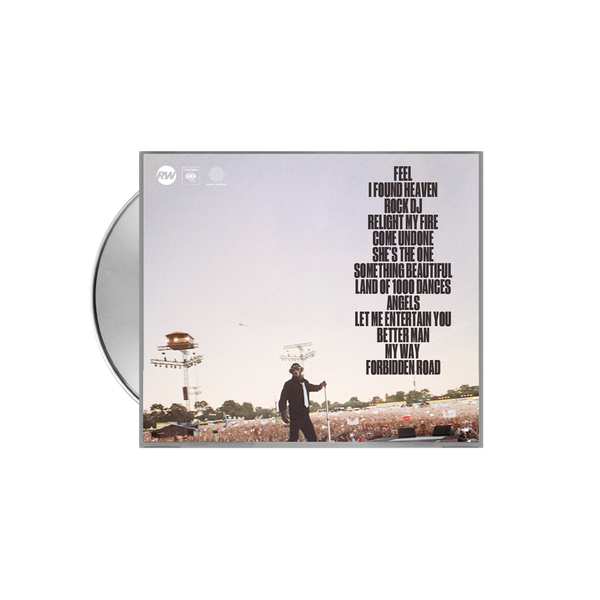 Back view of Robbie Williams - Better Man (Original Motion Picture Soundtrack): Standard CD