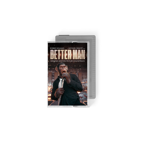 Front view of Robbie Williams - Better Man (Original Motion Picture Soundtrack): Alternative Artwork Silver Cassette