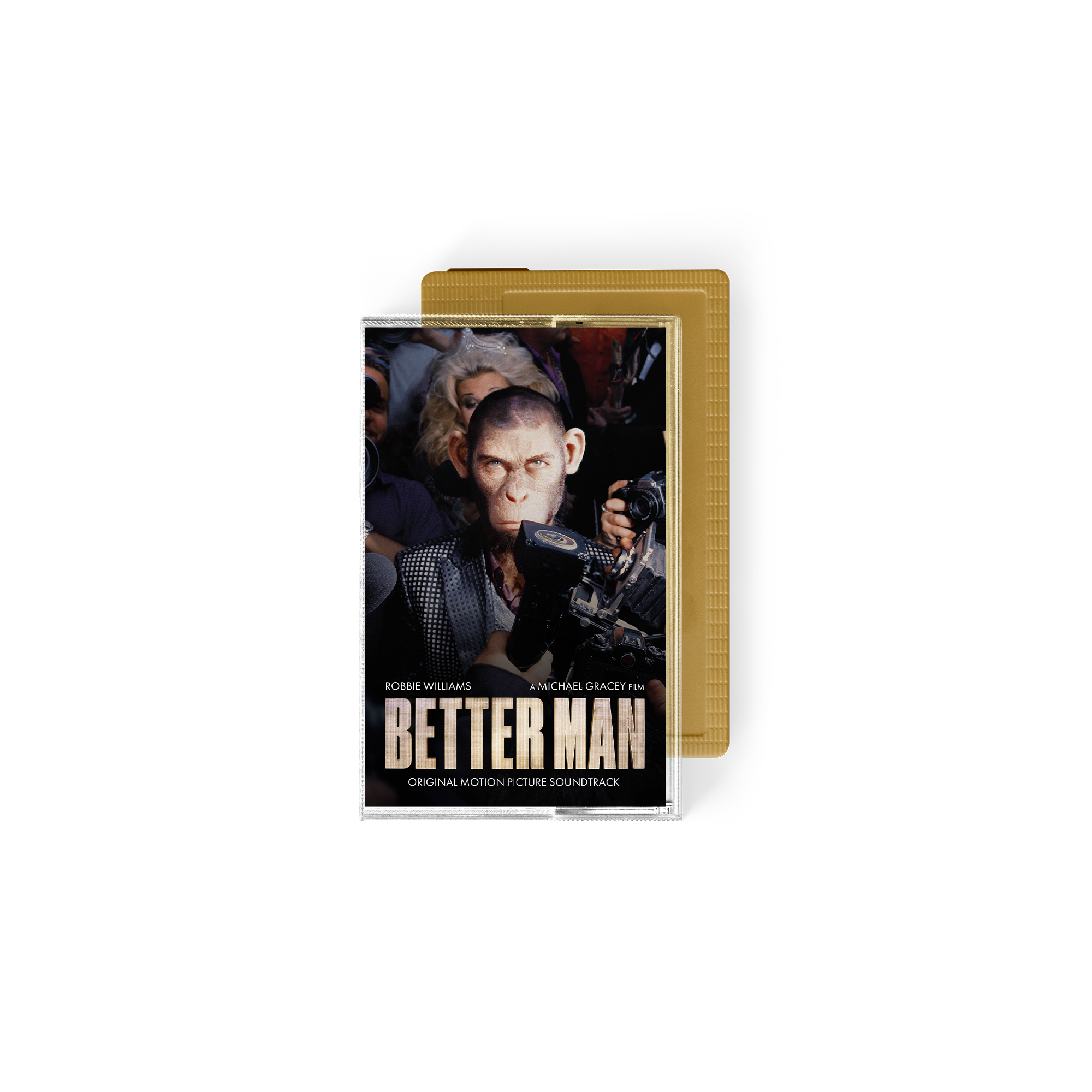 Front view of Robbie Williams - Better Man (Original Motion Picture Soundtrack): Standard Gold Cassette