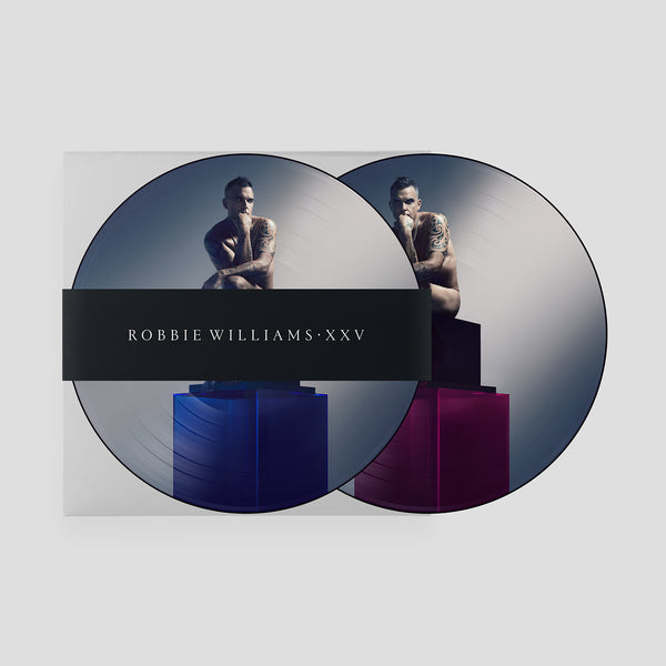 Limited Edition Souvenir 'XXV' Twin Picture Disc Vinyl LP only available on RobbieWilliams.com