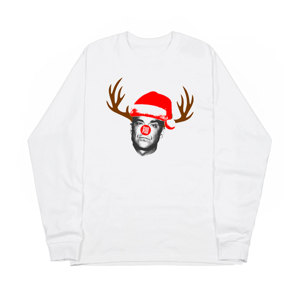 Rudolph Longsleeve (White) only available on RobbieWilliams.com