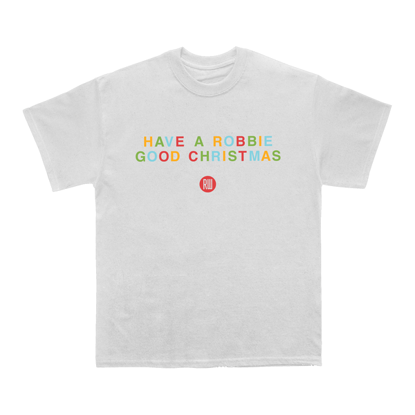 Robbie Good Christmas Tee only available on RobbieWilliams.com