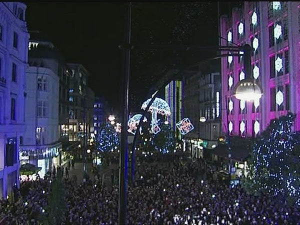 Robbie Switches On The Oxford Street Christmas Lights only available on RobbieWilliams.com