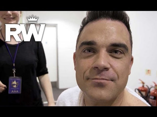 Backstage At The O2: The Joke's On Robbie's Hairdresser only available on RobbieWilliams.com